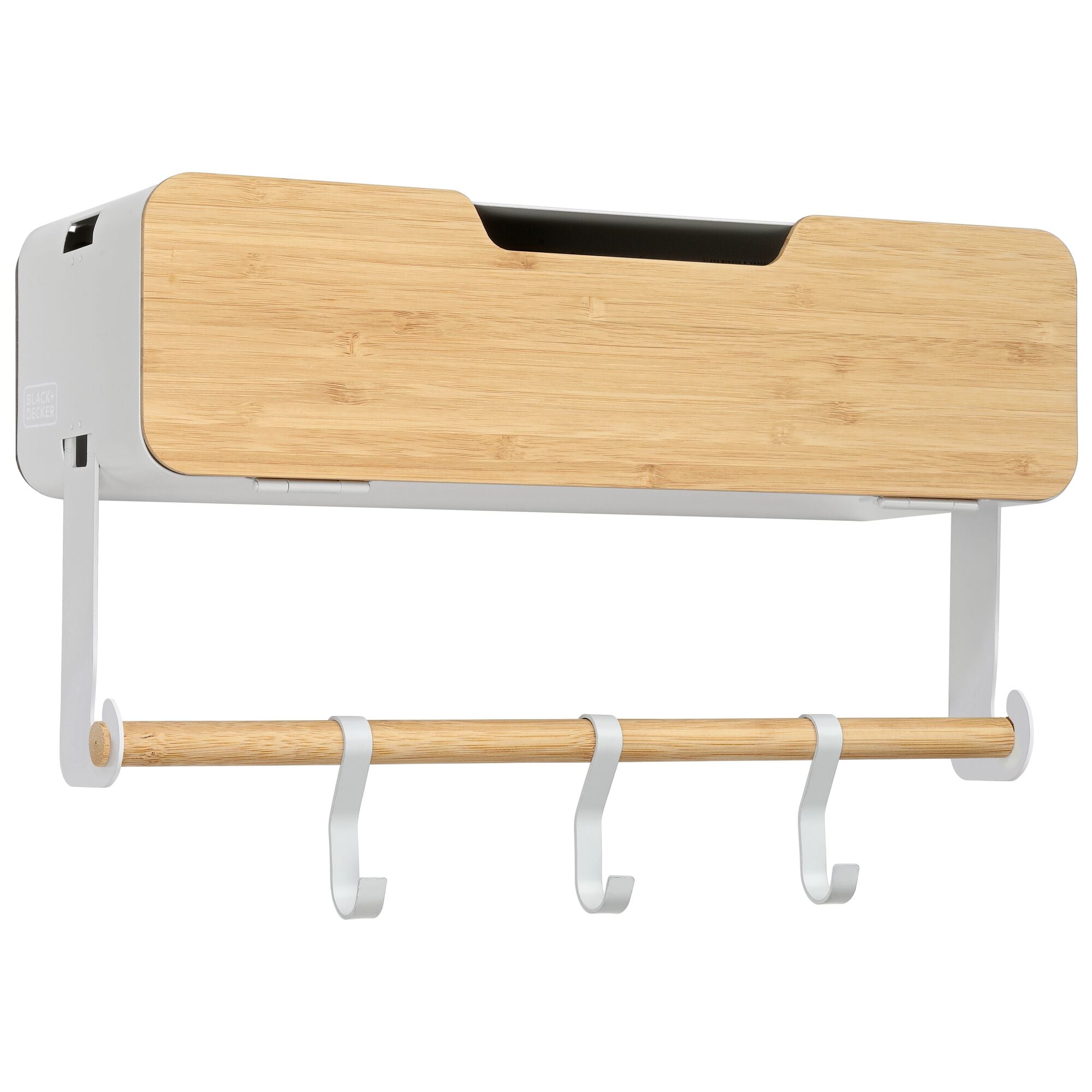 White Hanging / Magnetic Rack System-Shelf W/ Door | BLACK+DECKER