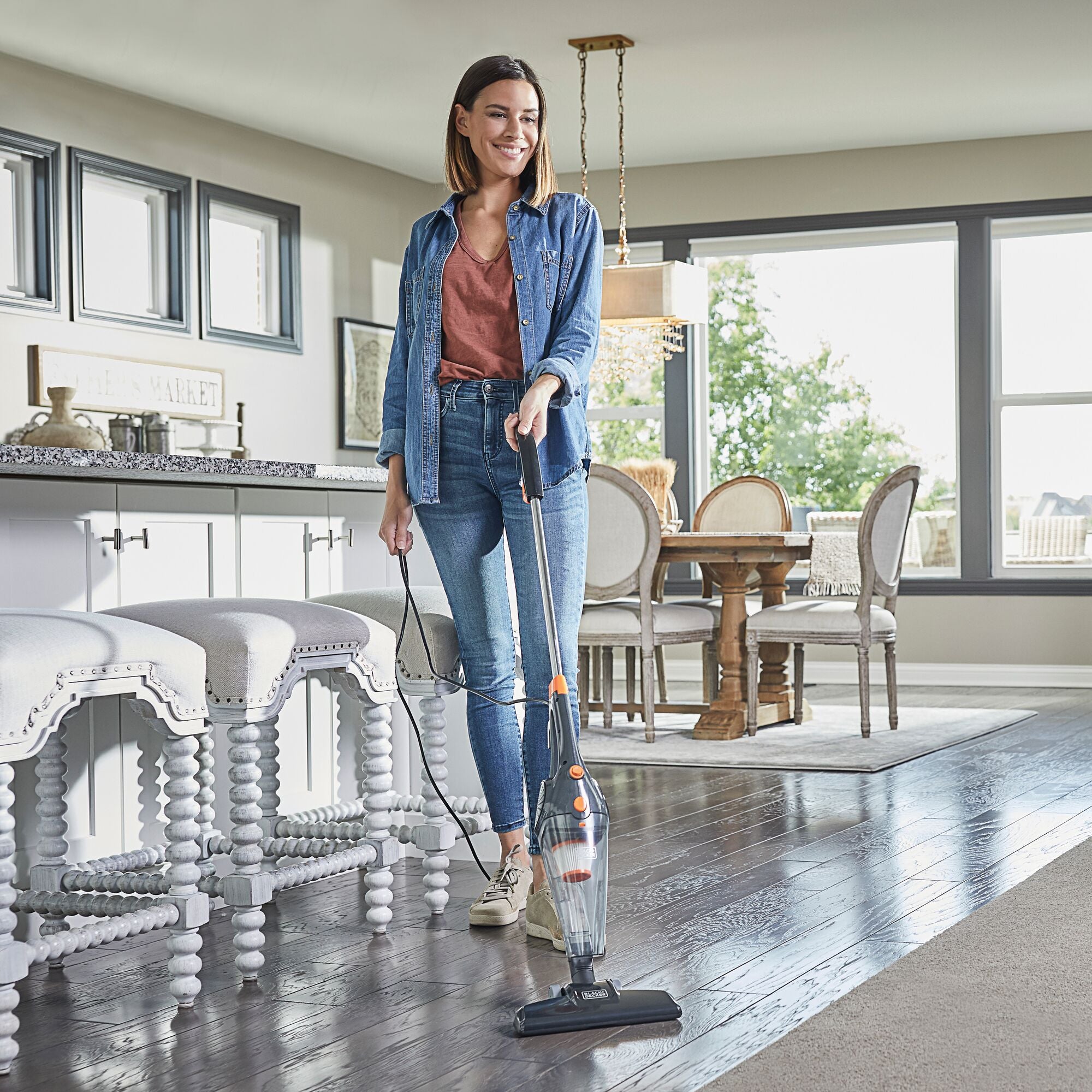 Black and Decker 3-in-1 Lightweight Corded Stick Vacuum 