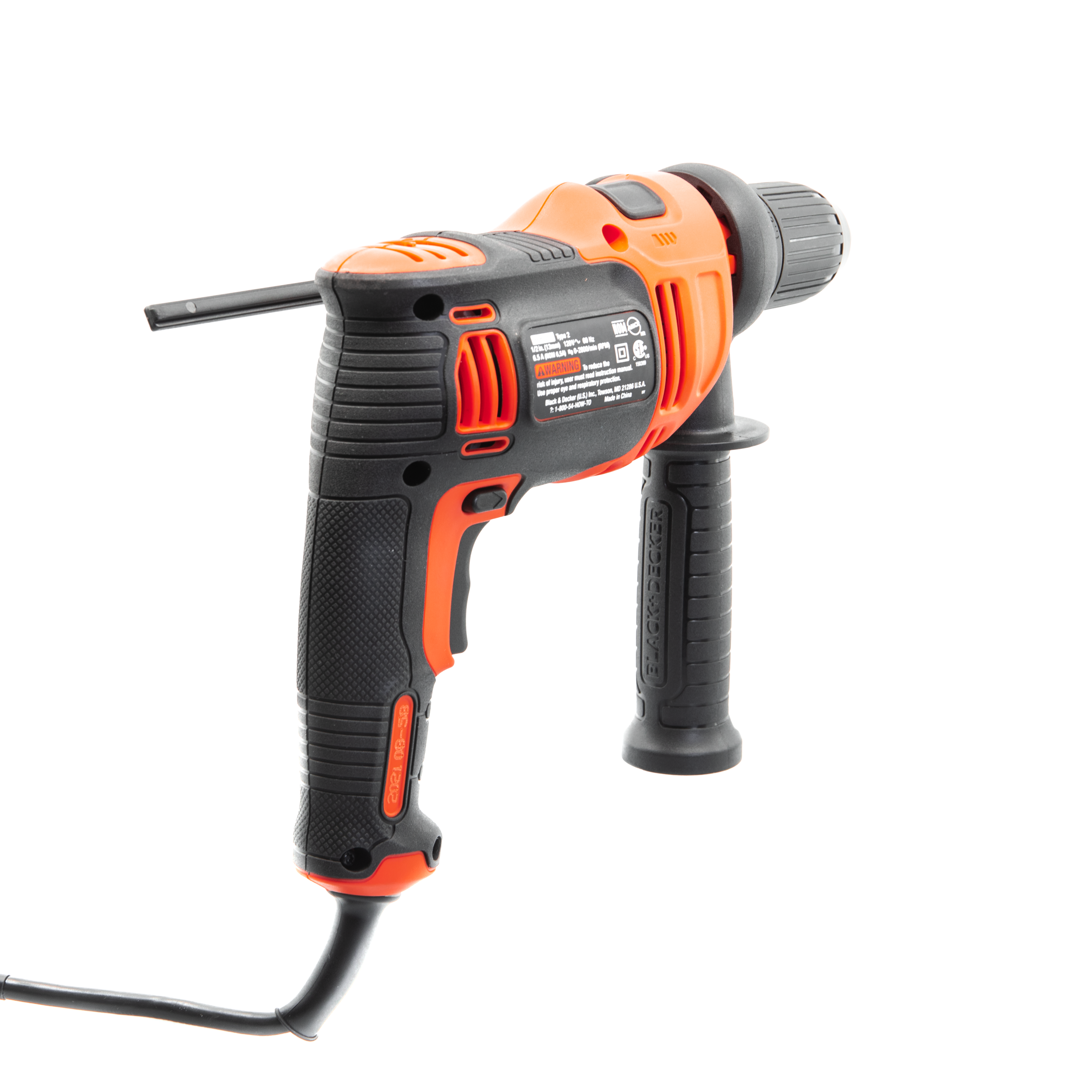 Black & Decker 1/2 Hammer Drill DR601 Corded Electric 6 Amp with