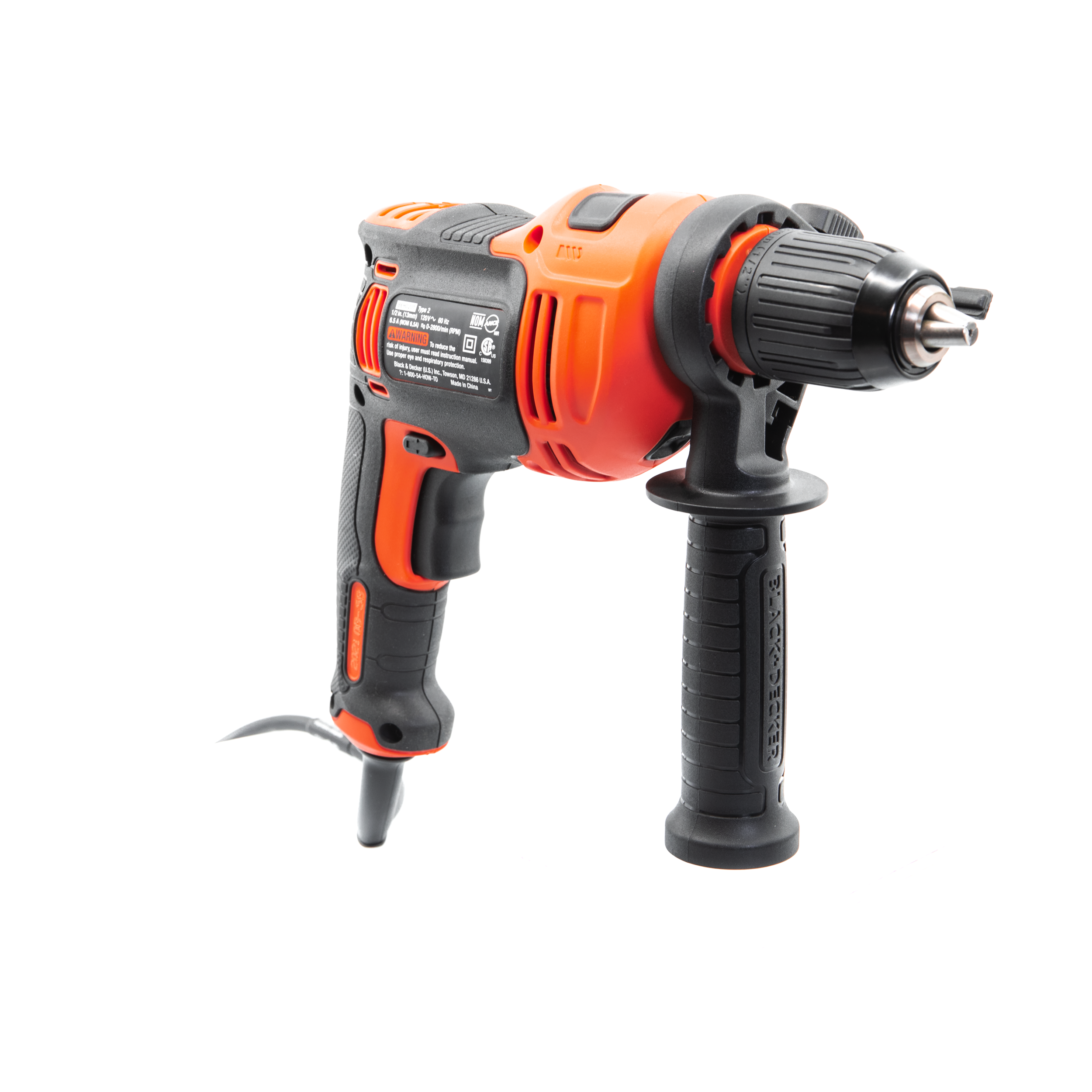 Hammer Drill 6.5 Amp 1 2 Inch BLACK DECKER