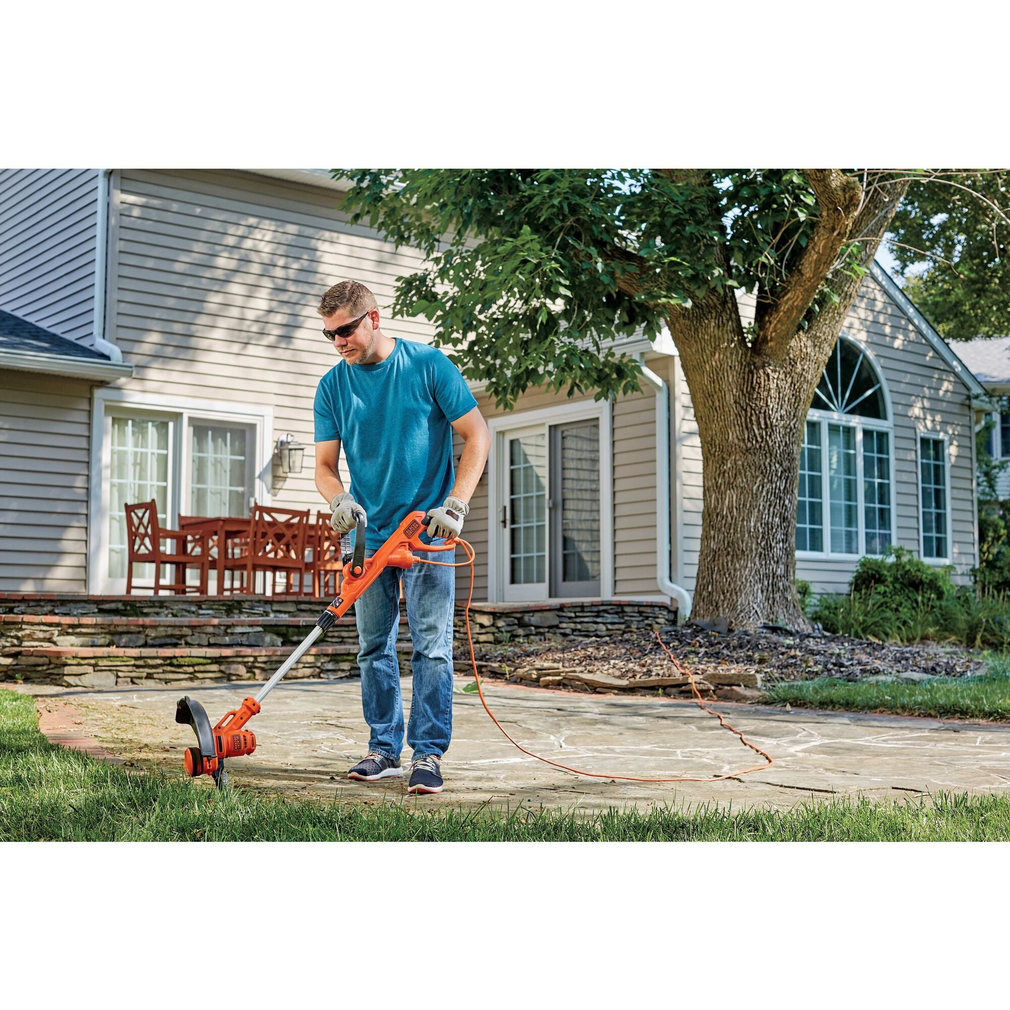 String Trimmer With Auto Feed Electric 6.5 Amp 14 Inch BLACK