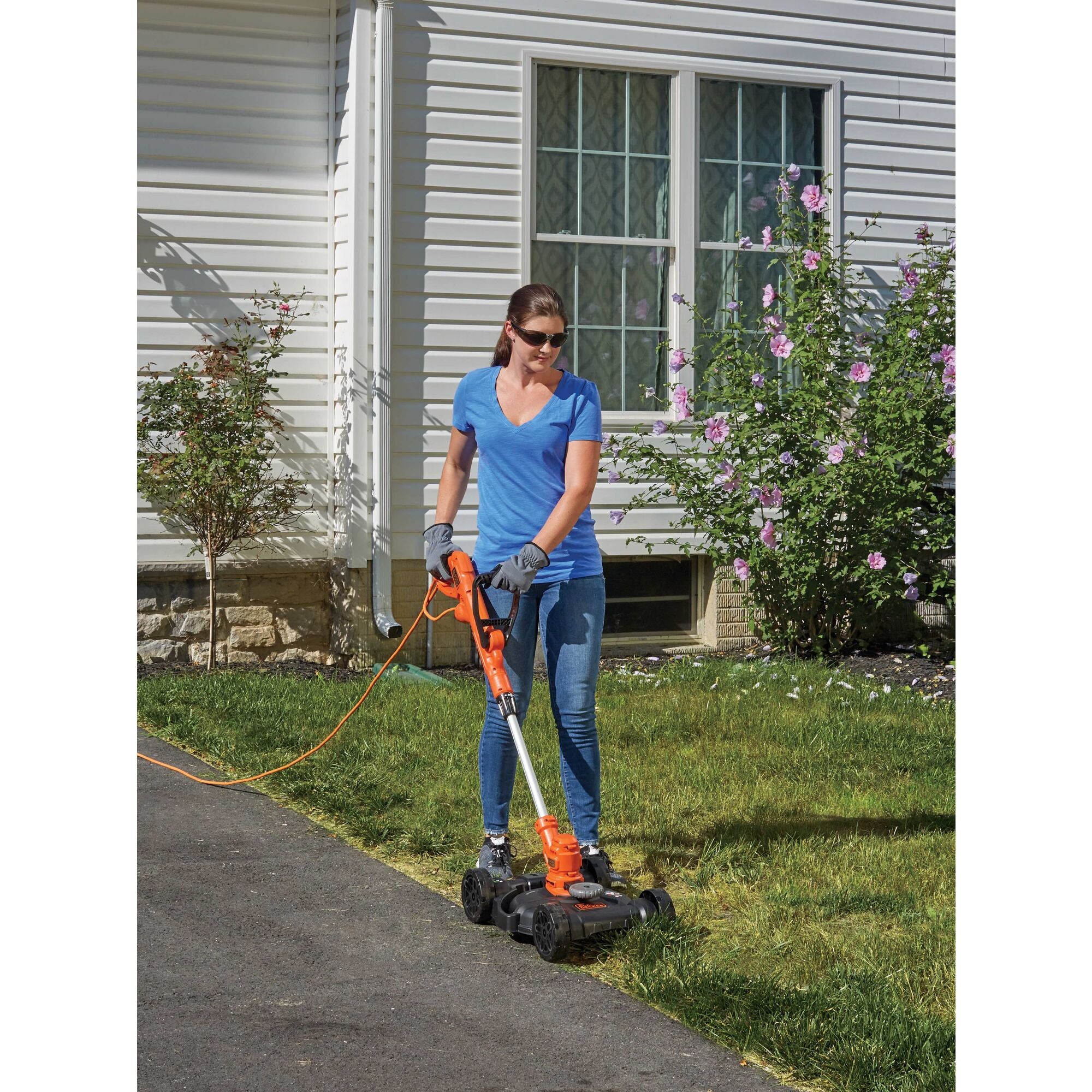 BLACK+DECKER Electric Lawn Mower, String Trimmer, Edger, 3-in-1, Corded  (BESTA512CM)