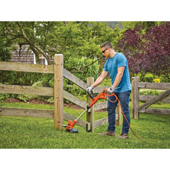 6.5 Amp 14 inch POWERCOMMAND electric string trimmer edger with EASYFEED.