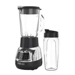 Quiet Blender With Cyclone Glass Jar on white background