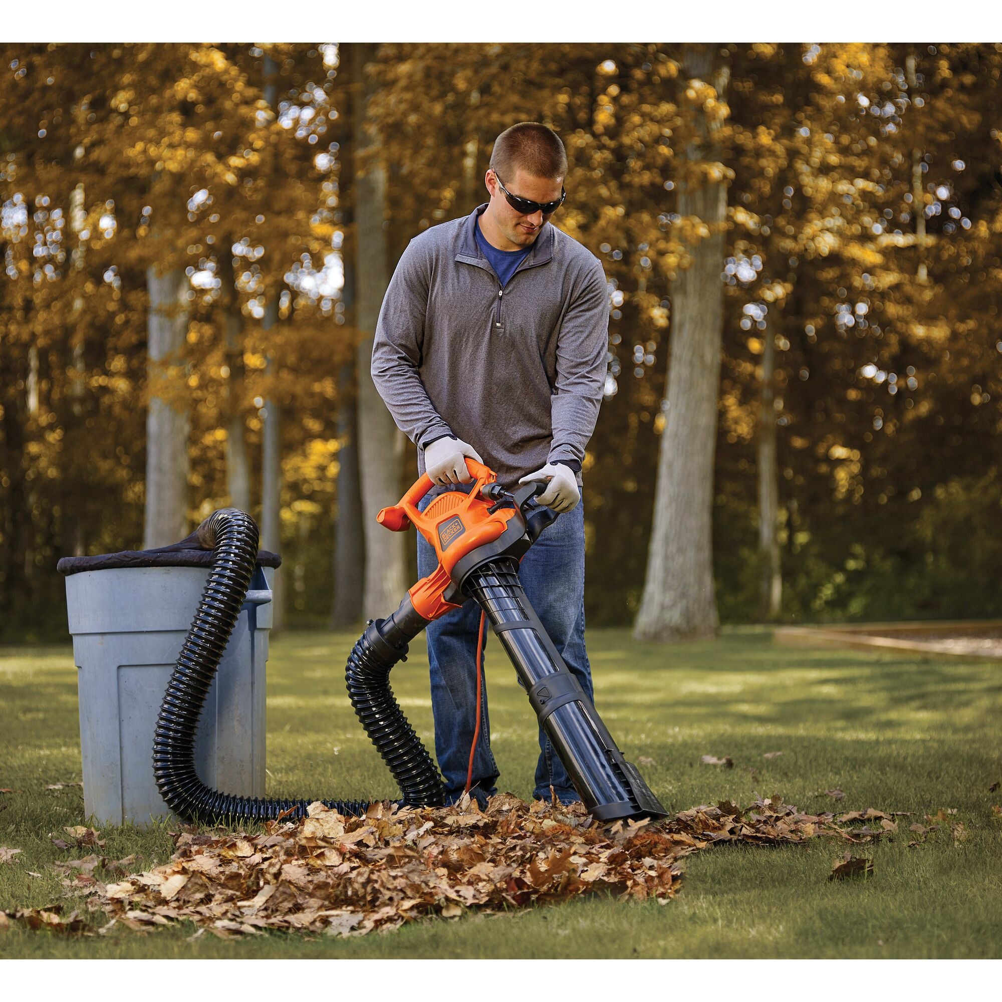  BLACK+DECKER 3-in-1 Leaf Blower, Leaf Vacuum and