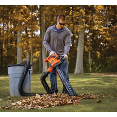 BLACK+DECKER 3-in-1 Electric Leaf Blower with Quick Connect Gutter Cleaner  Attachment (BV3600 & BZOBL50)