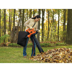 Profile of 12 Amp Blower or Vacuum or Mulcher with collection bag.