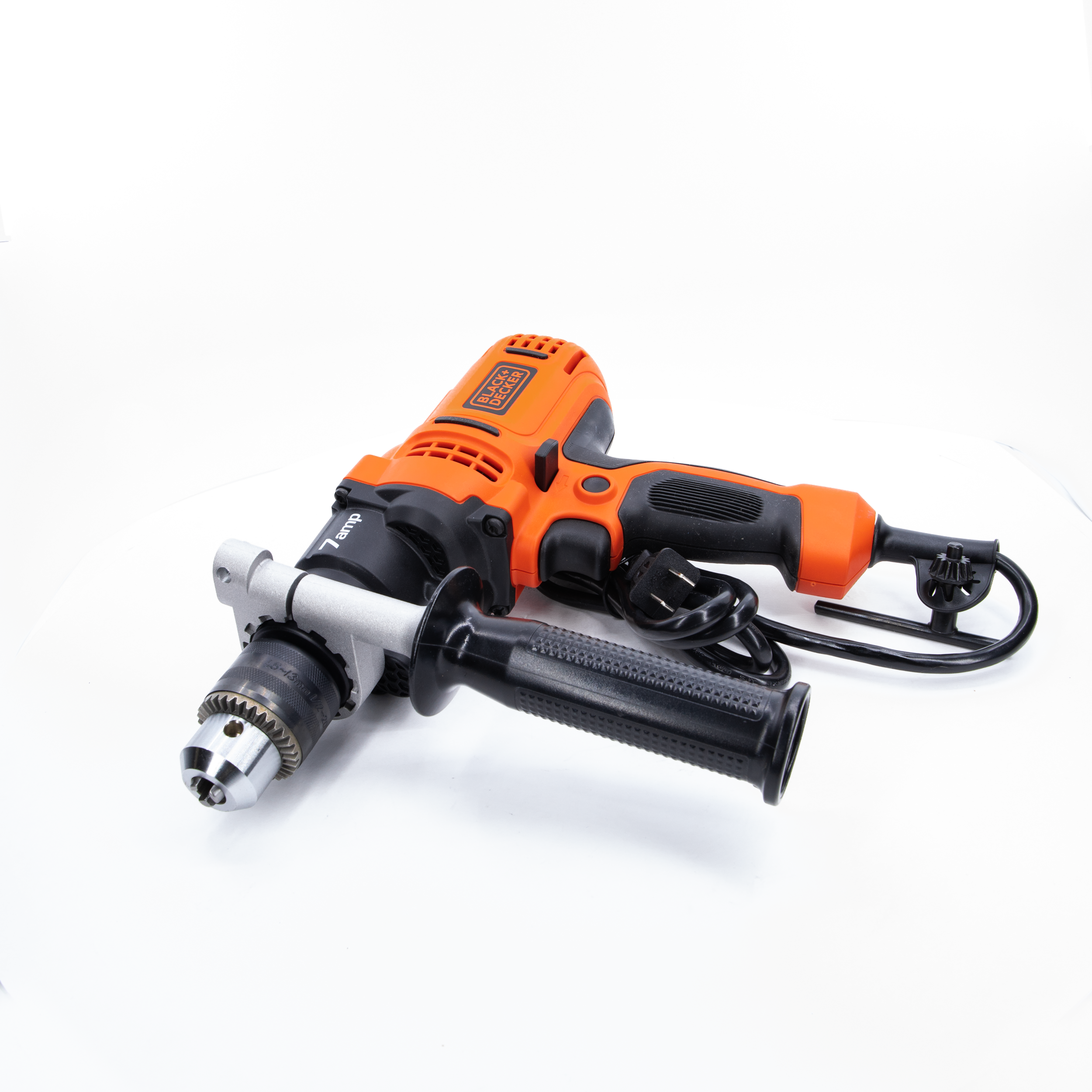 Black & Decker 1/2 Hammer Drill DR601 Corded Electric 6 Amp with Carrying  Case