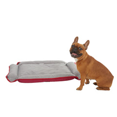 Front view of Red Black and Decker Large Dog Four Way Snap Pet Bed