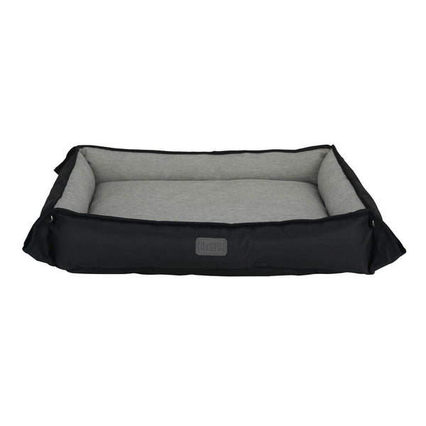 Four Way Pet Bed for Medium Dogs 24X20X3 In, Black