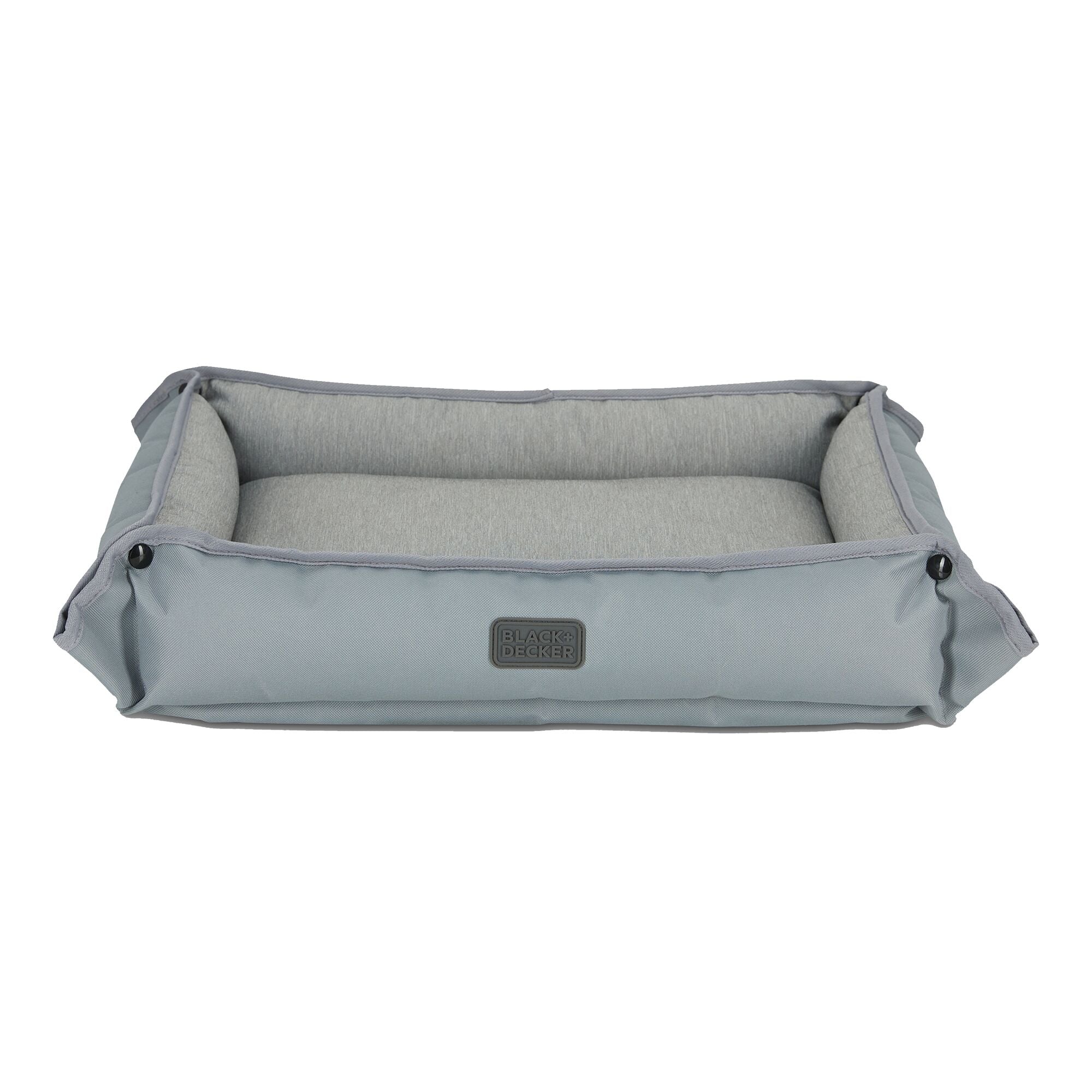 Four Way Pet Bed for Medium Dogs 24X20X3 In, Grey | BLACK+DECKER