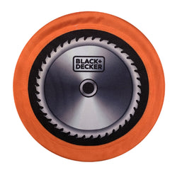 Front view of 2D Black and Decker Ballistic Nylon Clamp Saw Blade Flying Disk Chew Toy