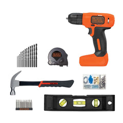 Black + Decker 20V MAX* Cordless Drill/Driver and Impact Driver Combo Kit —  One Battery, Model# BD2KITCDIBC