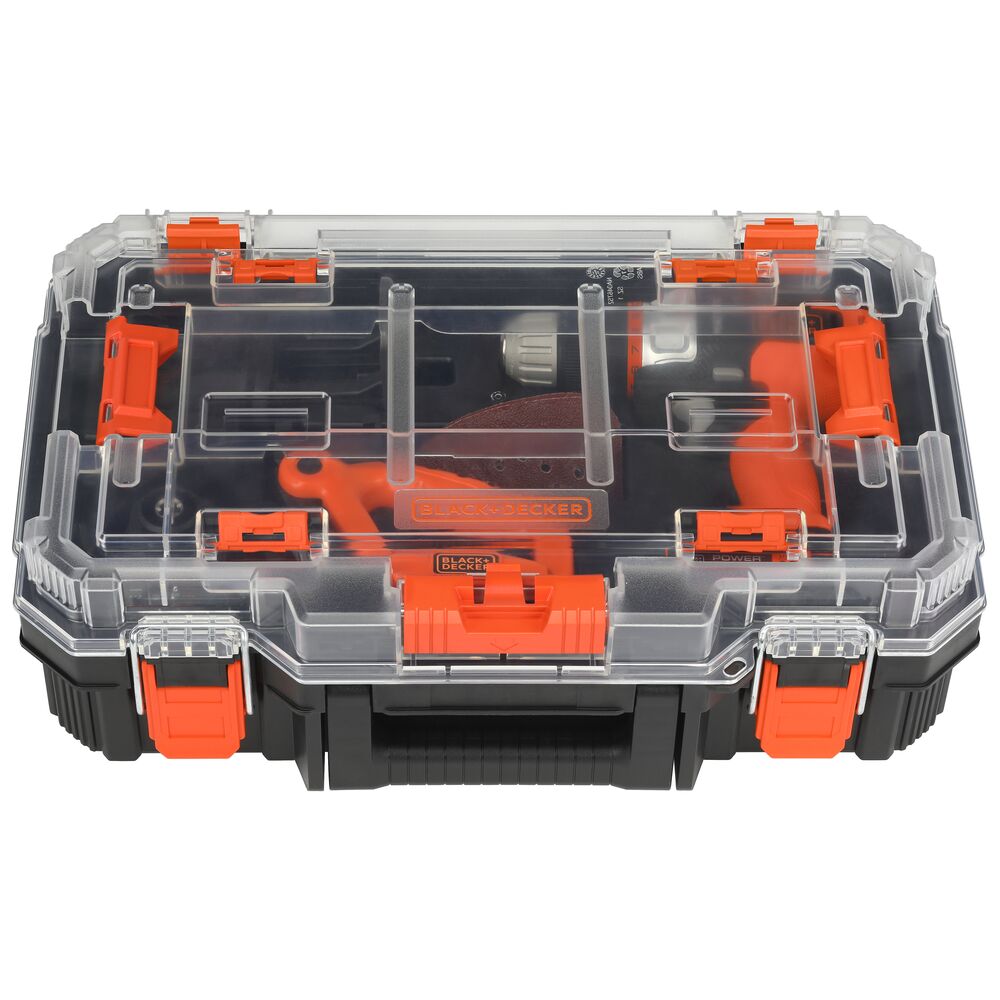 20V MAX *POWERCONNECT™ MATRIX™ Cordless Drill with 4-Piece Power Tool Combo Kit and Storage Case, Battery and Charger Included | BLACK+DECKER