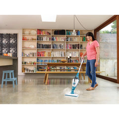 Profile of 5 in 1 steam mop and portable steamer.