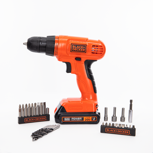  BLACK+DECKER 20V MAX Cordless Drill/Driver with POWERSERIES  Extreme Cordless Stick Vacuum, Blue (LDX120C & BSV2020G) : Tools & Home  Improvement
