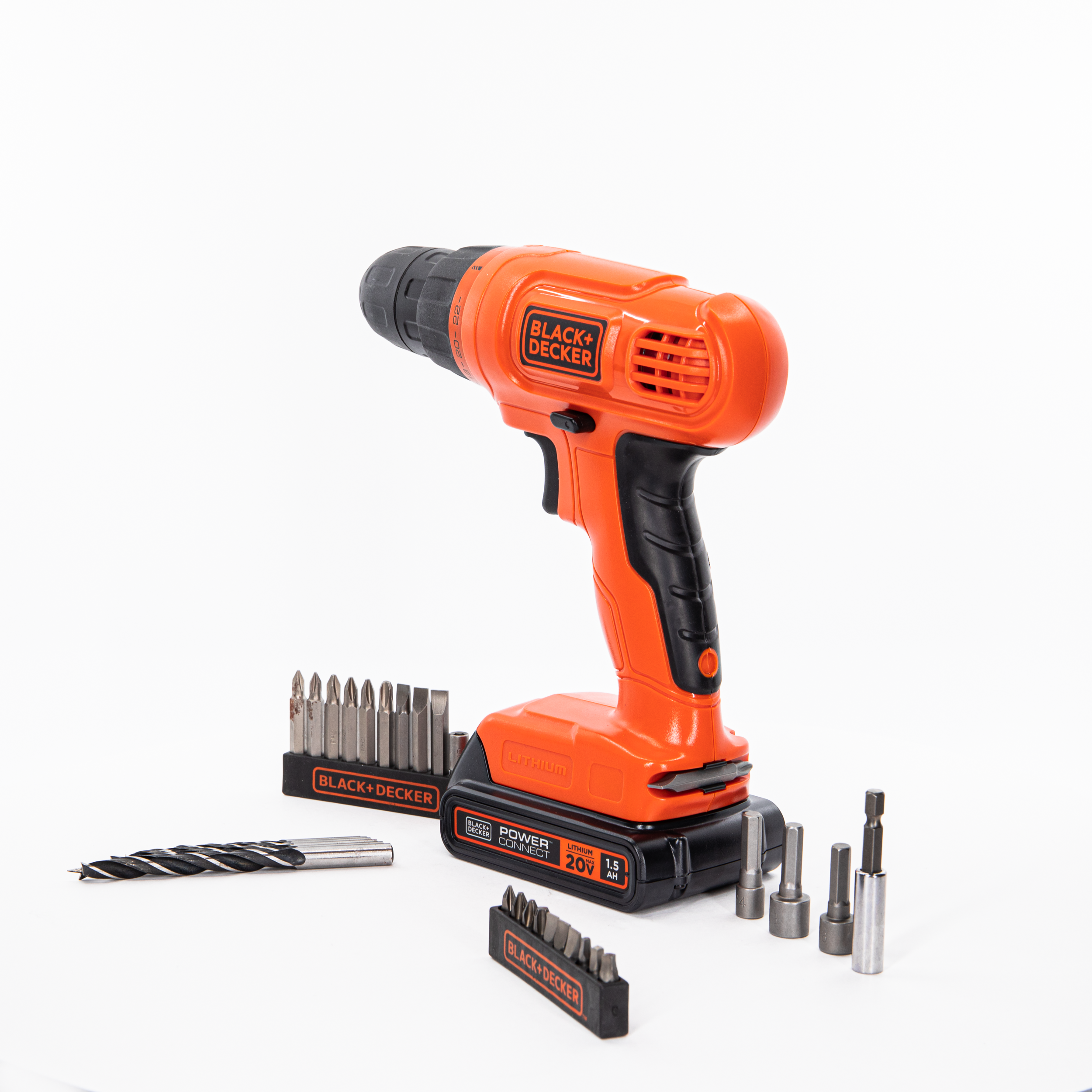 Black & Decker LD120VA Max Lithium-Ion Drill/Driver Kit, 20 V