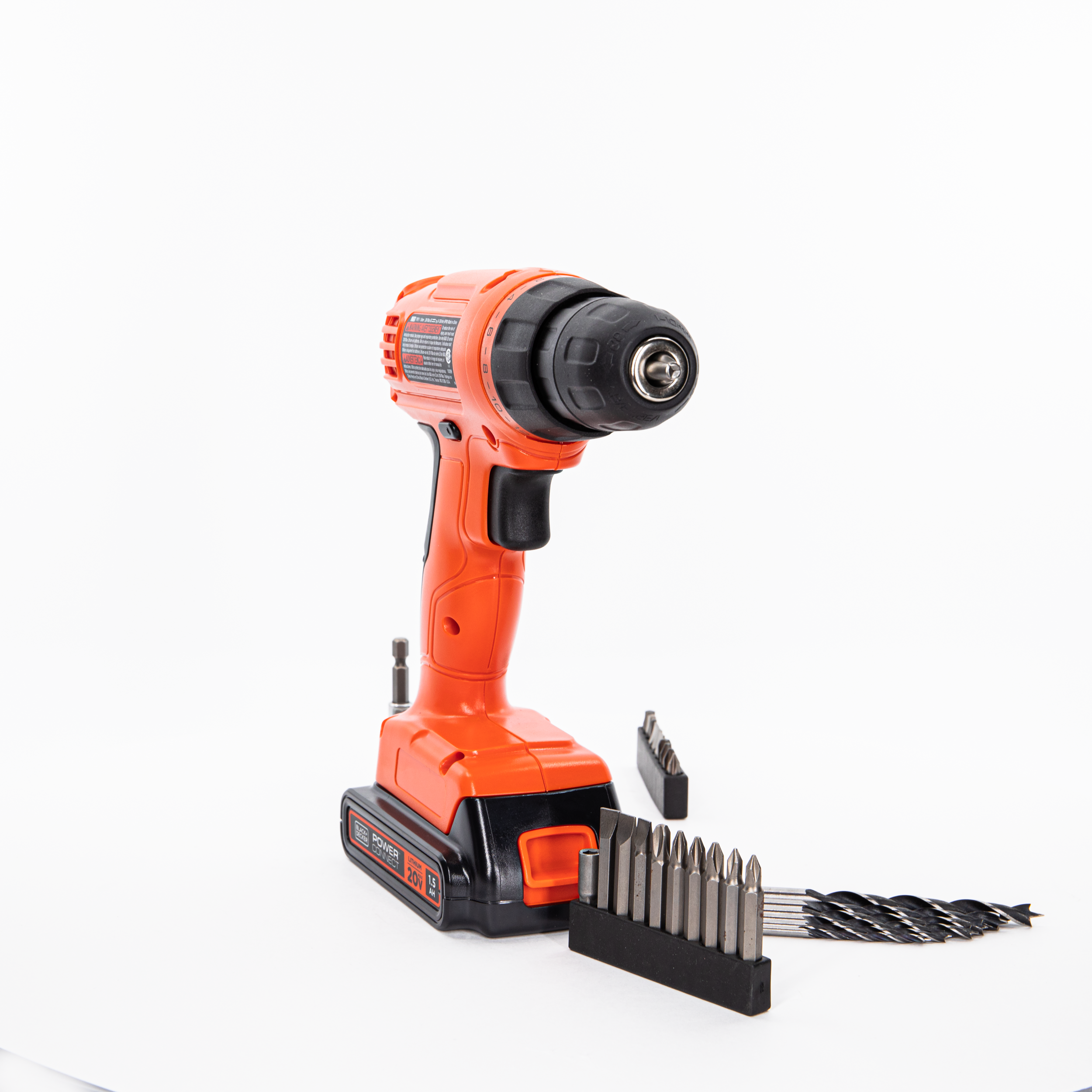 20V Max Powereconnect Cordless Drill Driver 30 Pc. Kit BLACK