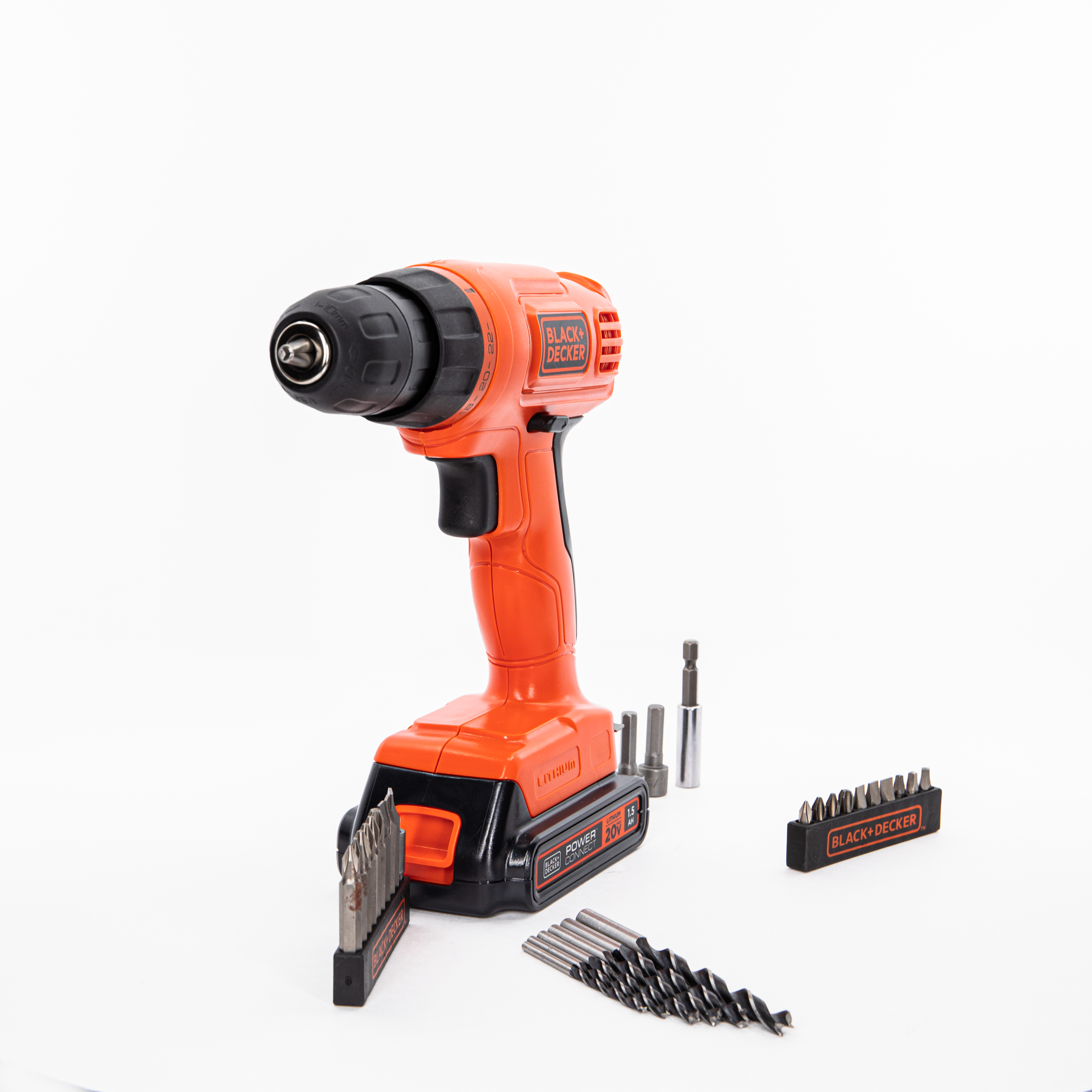 Black & Decker LD120VA Max Lithium-Ion Drill/Driver Kit, 20 V