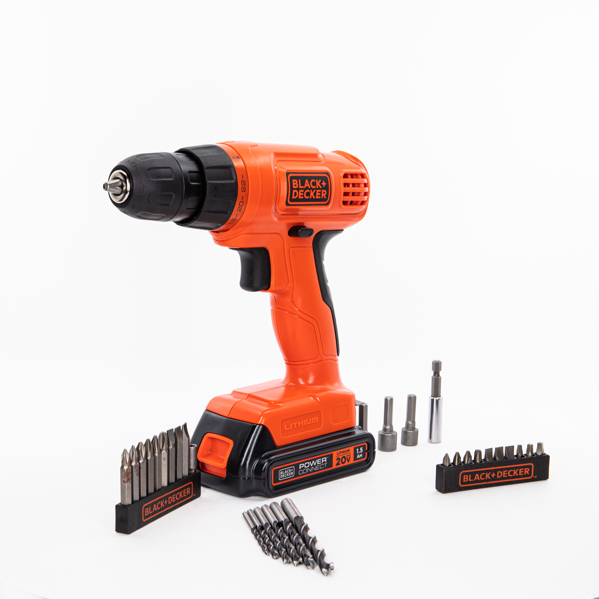 Black & Decker BDCD120VA 20V Lithium Drill/Driver Project Kit