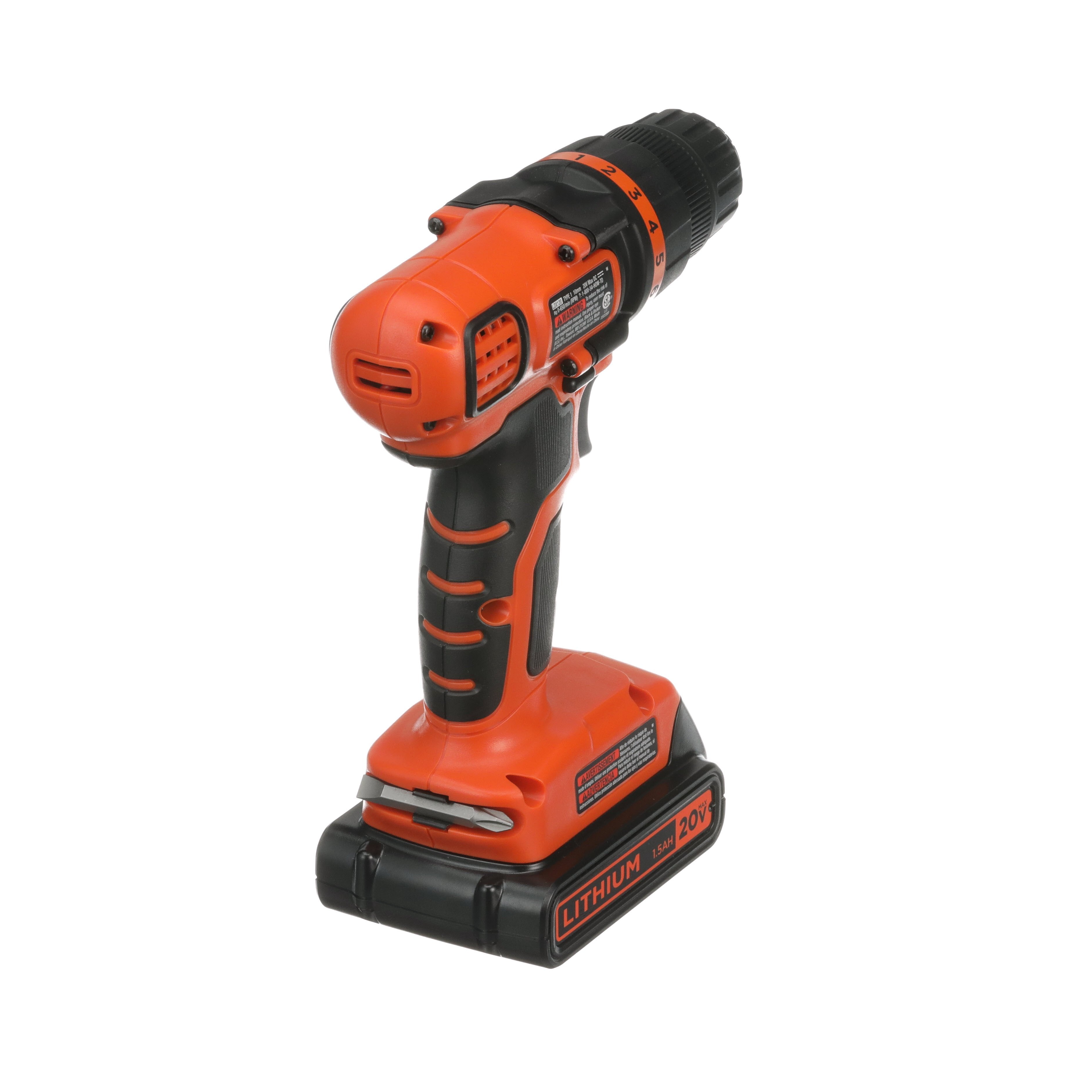 Black & Decker 20V Max LDX120 Lithium 3/8 DRILL/DRIVER With Battery No  Charger
