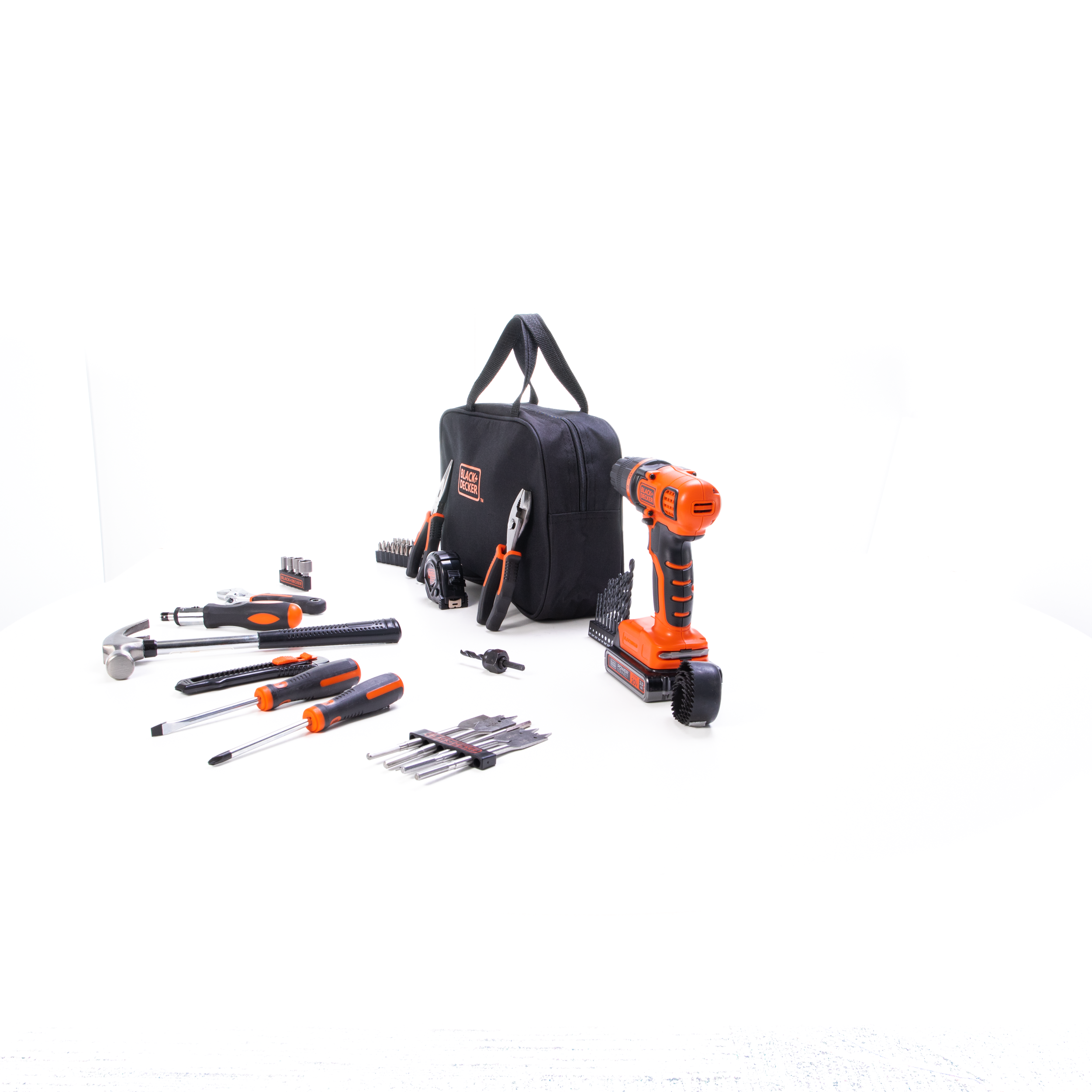 BLACK+DECKER 20V MAX Drill & Home Tool Kit, 68 Piece LDX120PK 
