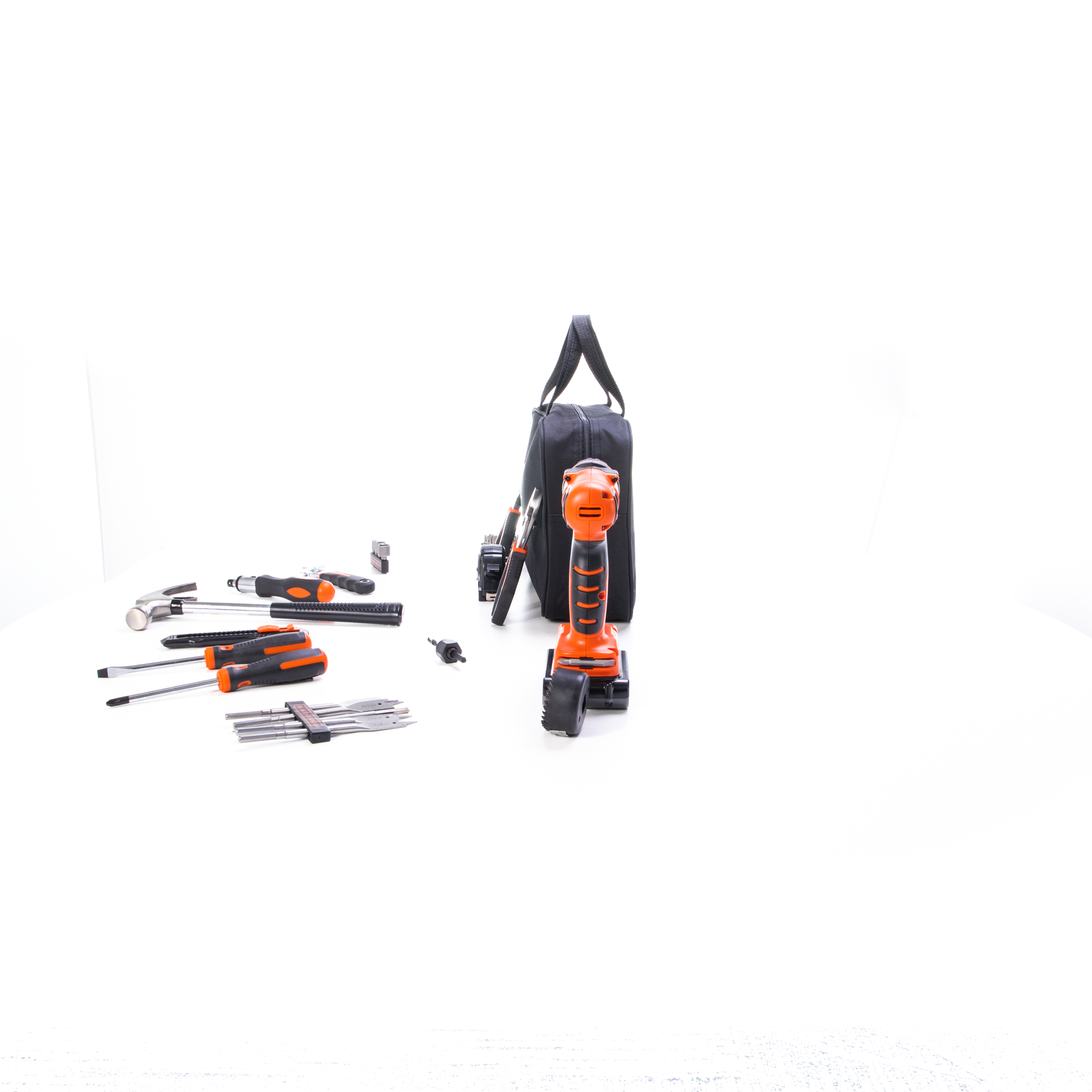 No Battery* BLACK+DECKER LDX120PK 20V Cordless Drill & Home Tool Kit - 68  Piece