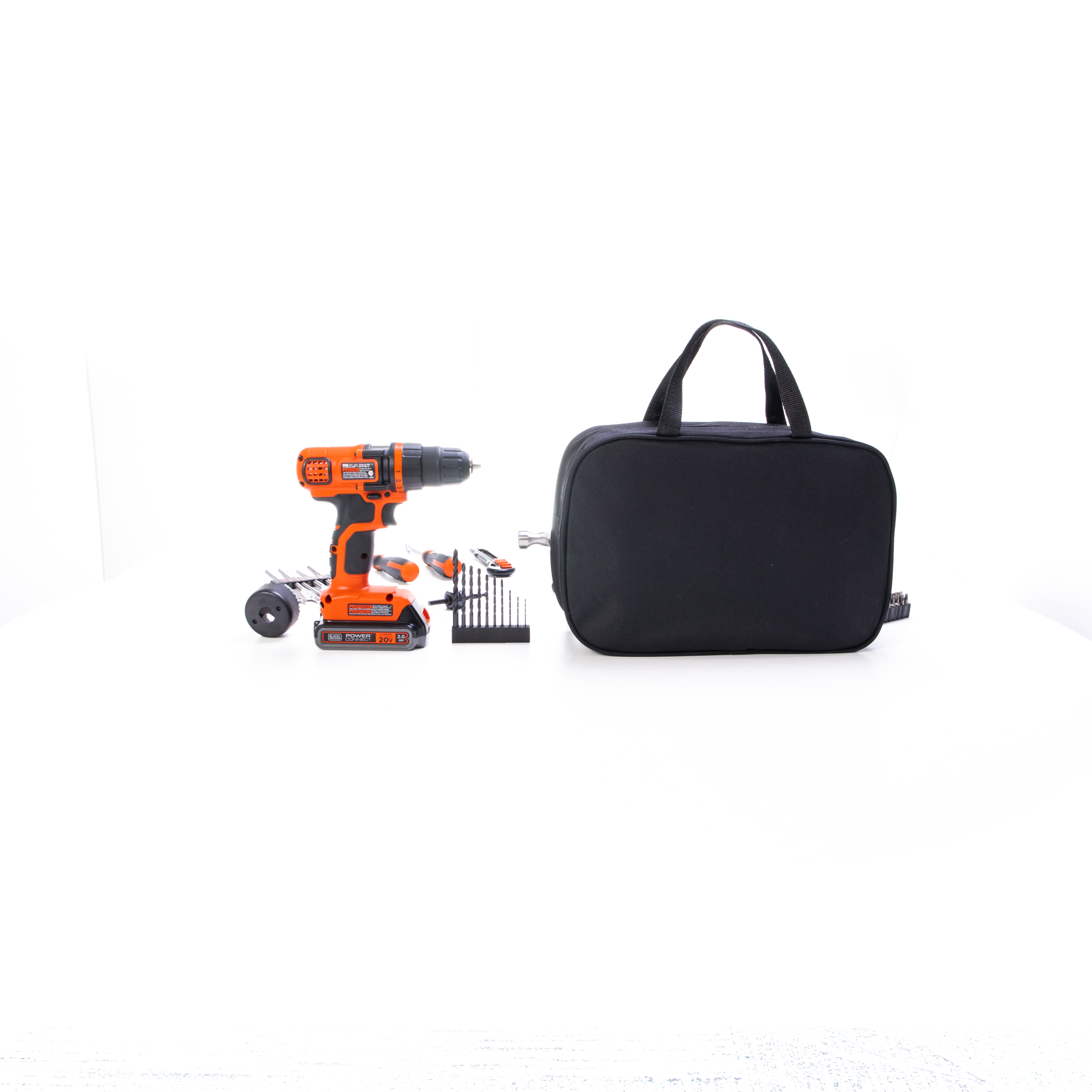 BLACK+DECKER 20-Volt MAX Drill Project Kit with 53-Pieces and Hard Case,  BCD70253PKWM 