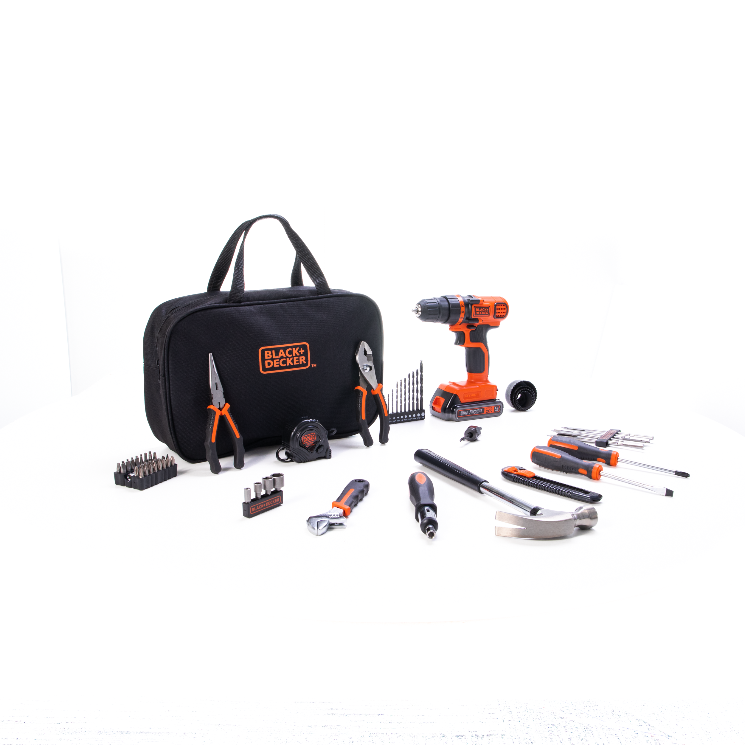 68 - Piece BLACK+DECKER 20V Max Drill & Home Tool Kit $69 + Free Shipping