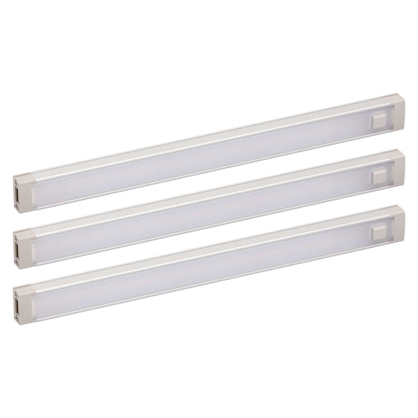 3-Bar Led Under Cabinet Lighting Kit, Warm White, 9”