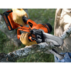 BLACK+DECKER 20V MAX Chainsaw Kit, Cordless, 10 inch, Tool-Free Chain  Tensioning, Oil Lubrication System, Battery and Charger Included (LCS1020)