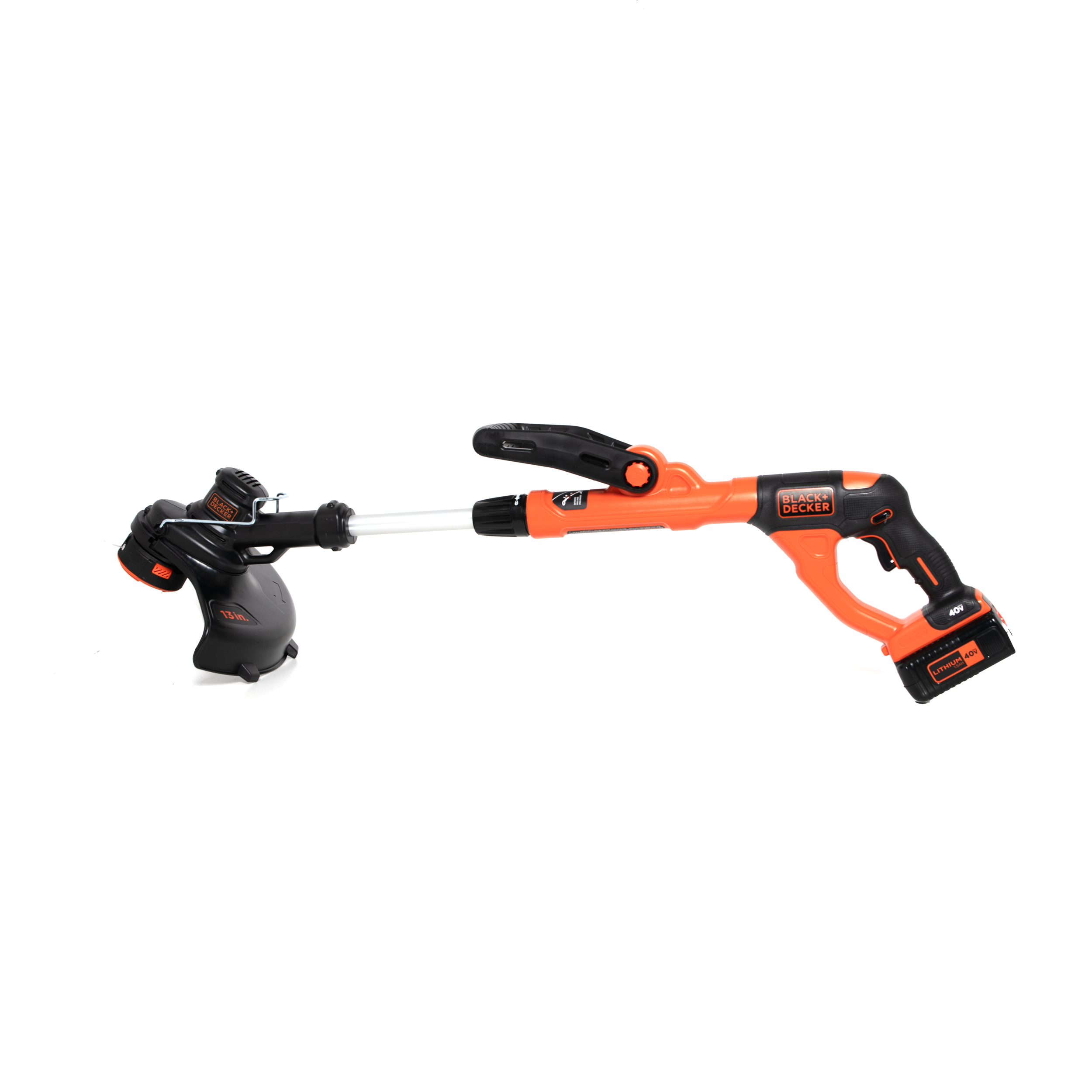 BLACK+DECKER 40V MAX String Trimmer and Edger Kit, Cordless, 13 inch,  2-in-1, Battery and Charger Included (LST140C)