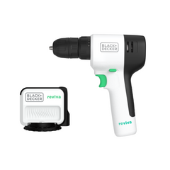 Black and Decker Reviva laser level and 12 volt max cordless drill driver.