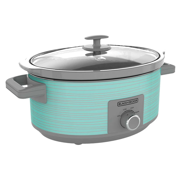 7-Quart Slow Cooker-Teal | BLACK+DECKER