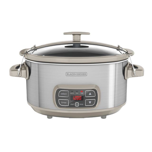 7-Quart Slow Cooker on white background