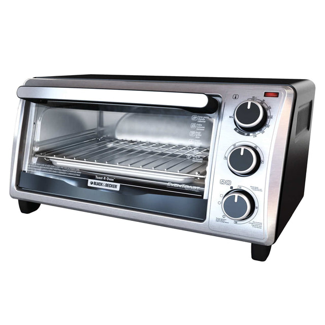 Profile of 4 slice toaster oven.