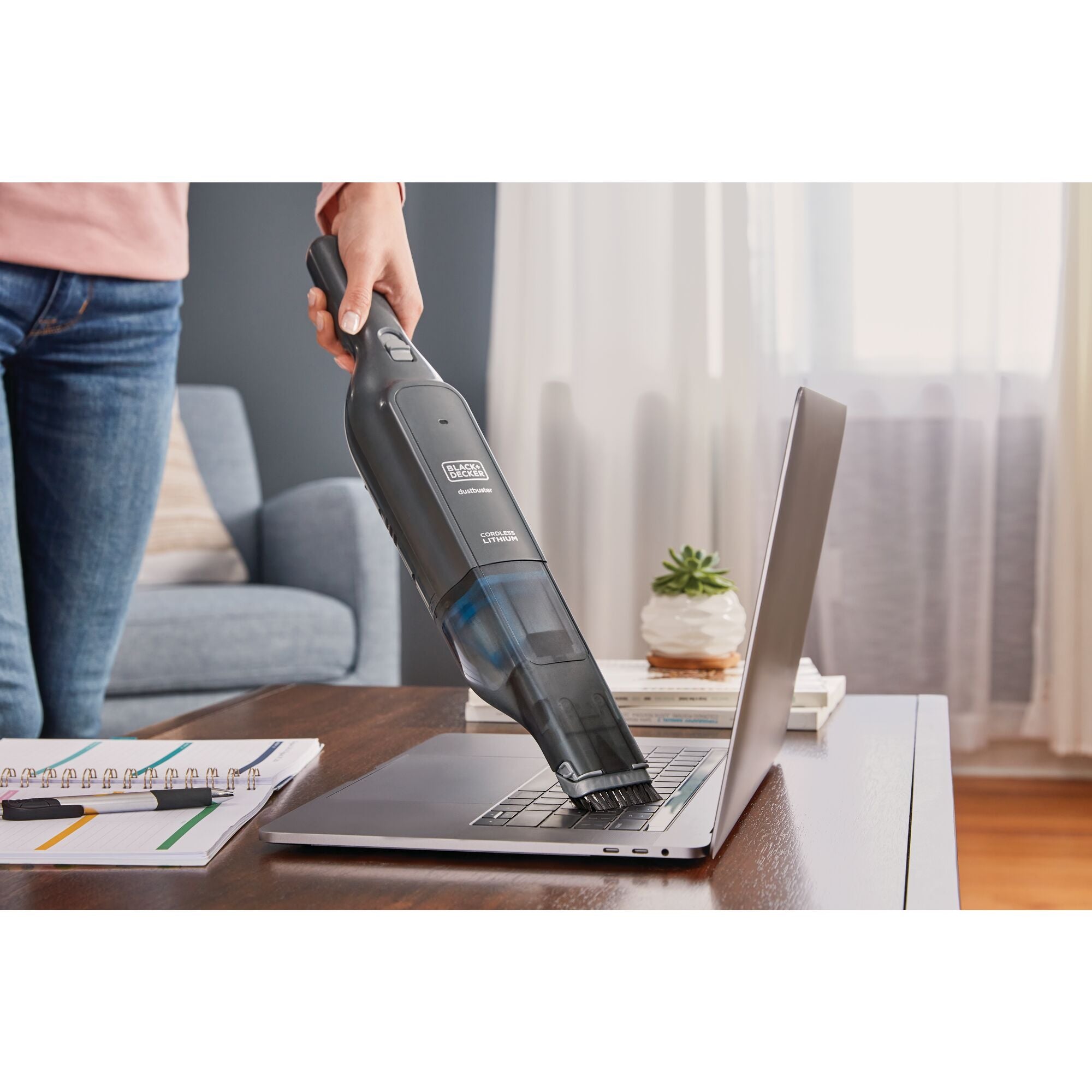 Dustbuster Cordless Hand Vacuum Advancedclean Slim With Charger, Filter And  Brush Crevice Tool