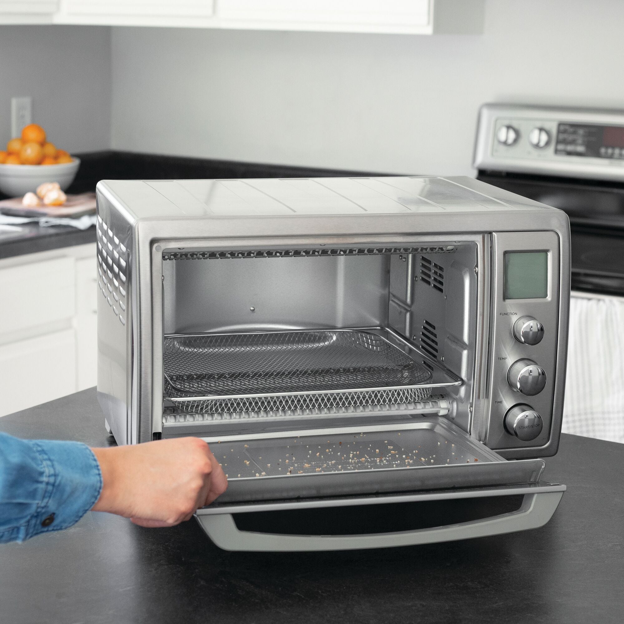 Extra Wide Crisp 'N Bake Air Fry Toaster Oven