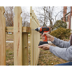 Profile of 20 Volt Cordless Impact Driver.