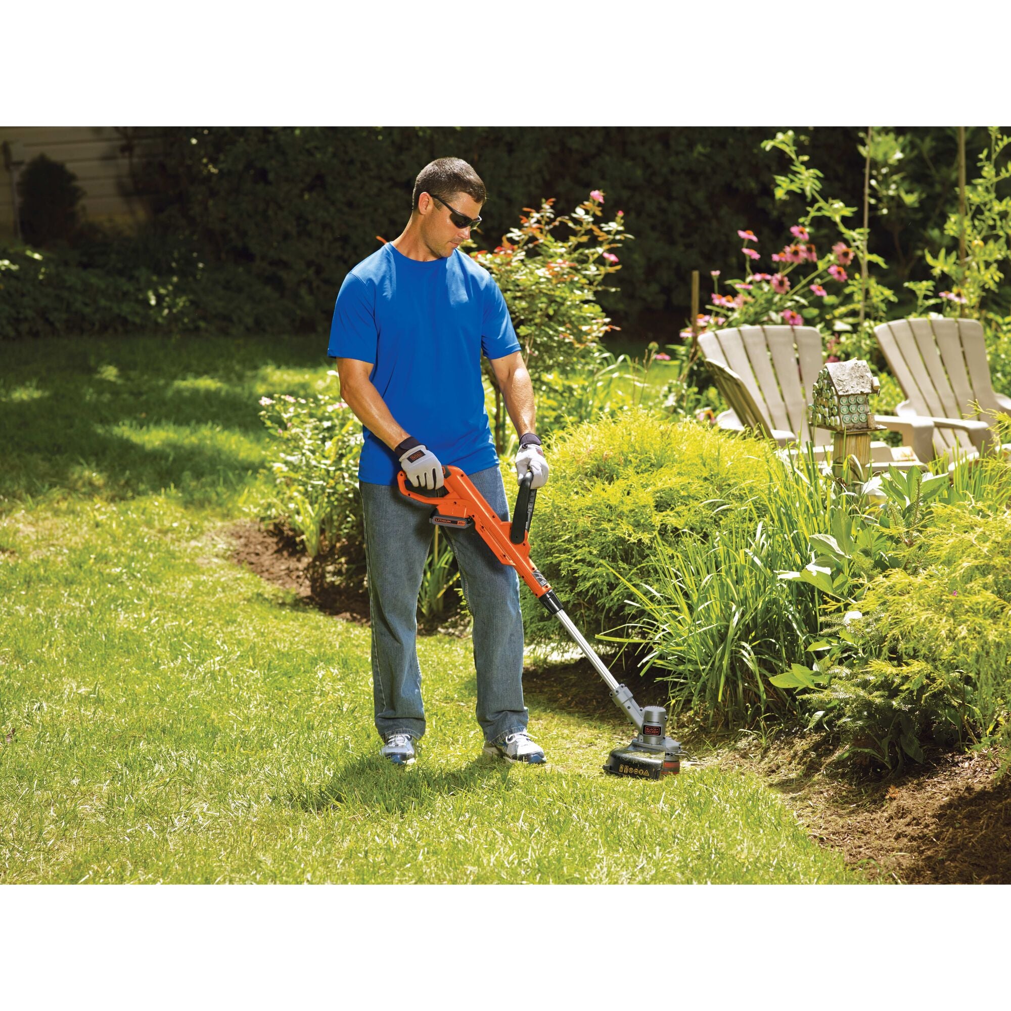 Black and Decker 20V MAX 10 inch Cordless Battery Powered String Trimmer/Edger  - Weed Eater - Edger 