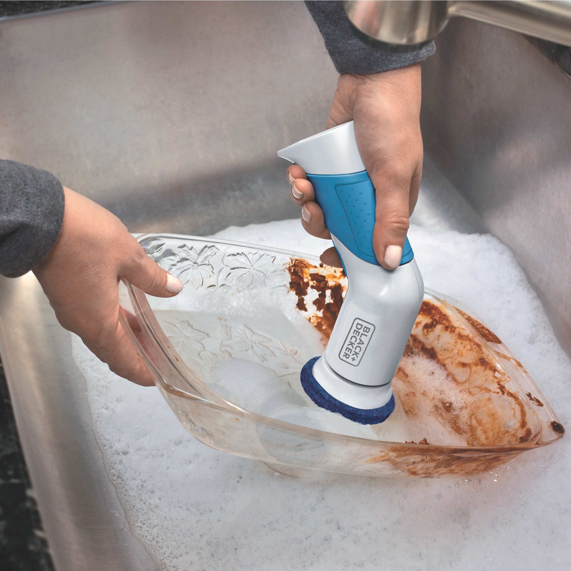 Black+Decker Grimebuster Pro Power Scrub Brush: The Best Kitchen Cleaning  Tool