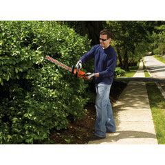 Profile of 20 volt MAX 22 inch hedge trimmer.