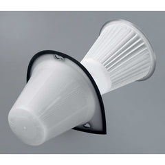 Washable feature of dustbuster hand vacuum replacement filter.